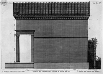 Fianco del Tempio dell